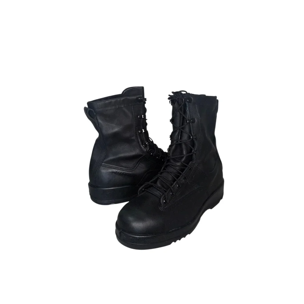 Belleville 800 ST Mens 10R Steel Toe Military Boots USA Made Vibram Black